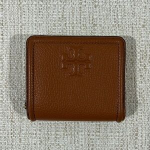 Tory Burch Thea Bifold Wallet in Moose Brown